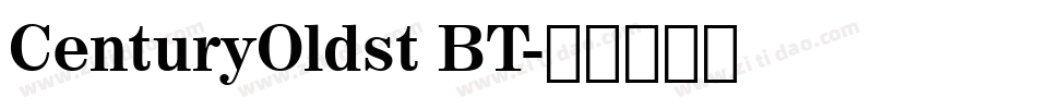 CenturyOldst BT字体转换